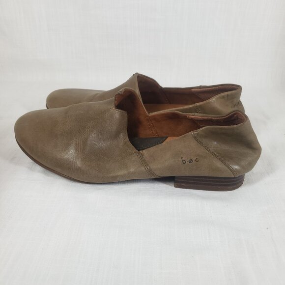 Boc Womens Suree Flats Slide Ons Green Leather Slit Top Sz 8.5 M - Picture 4 of 9